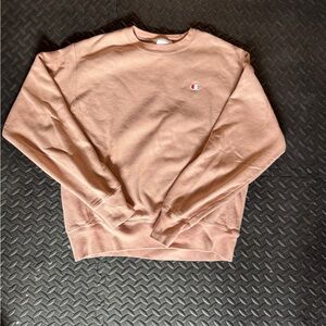 Peach/Pink Champion Crewneck Sweatshirt - Size Medium